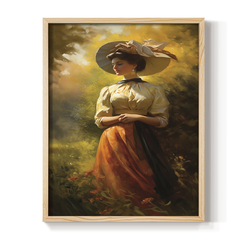 Reproduction encadrée WOMEN Series CML XXX - bois massif, H 30 po x l 24 po, Naturel
