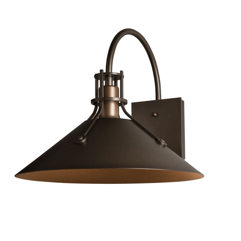 Henry 1 - Light Aluminum Outdoor Barn Light, 12.9" H x 14.4" W x 16.8" D, Coastal Oil Rubbed Bronze