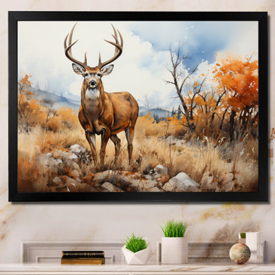 " Deer Golden Serenity "