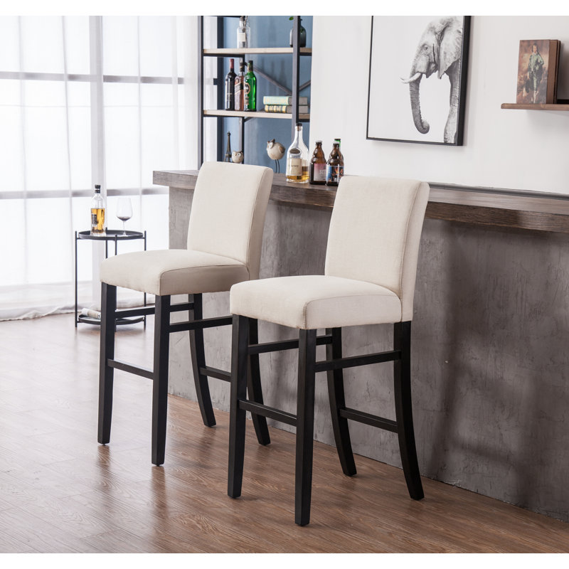 Tabouret de bar et de comptoir Kahree, Tabouret de bar (siège d’une hauteur de 30 po), Beige
