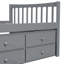 Lit de jour avec couchette et tiroirs, taille simple, gris (VIEUX SKU: LP000241AAE)-1574789388