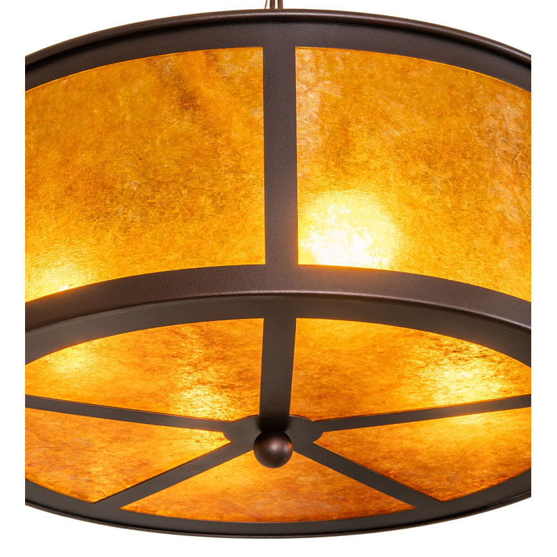 18" Wide Smythe Craftsman Semi-Flushmount