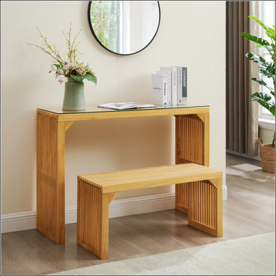 Versatile Dining Bench And Table Set For Various Spaces And Styles