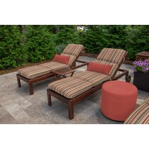 EAGLE PEAK Outdoor Deep Seat Patio Seat Cushion Set, 25x25x5 inch, 2-P