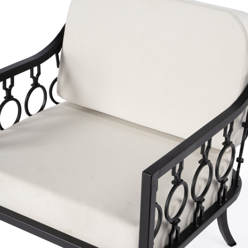 Chaise de patio avec coussins Sunbrella Whalen
