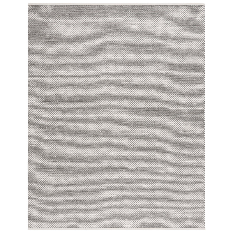 Cacilia Flat Weave Wool/Cotton Rug in Gray, Rectangle 8' x 10'