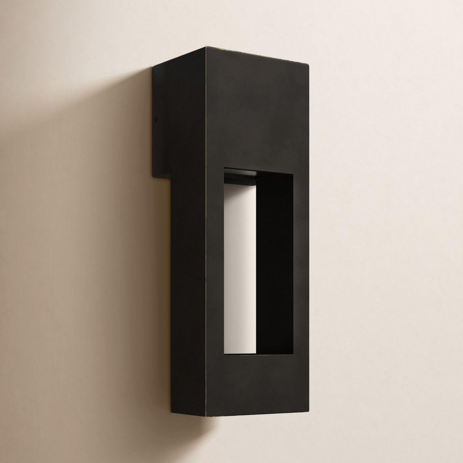 Blandburg Outdoor Wall Light, Antique Bronze, 16" H x 5.75" W x 5.75" D
