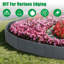 Ensemble de 20 bordures de jardin à effet pavés, bordures paysagères flexibles en PVC emboîtables, bordures de pelouse sans creuser de 4,88 m (16 pi) pour parterres de fleurs, allées, contours d'arbres et aménagements paysagers.