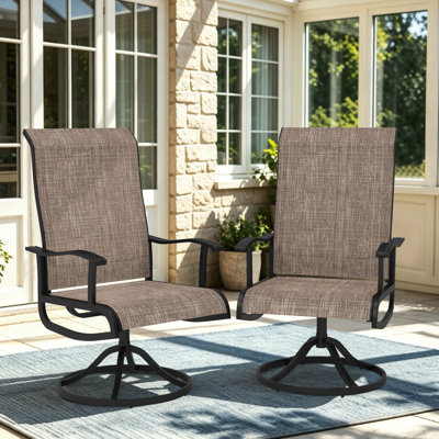 Ensemble de chaises berçantes pivotantes 360 ° 