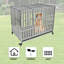 Cage pour chien Amberjo en acier inoxydable avec cage verrouillable-387443947