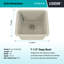 15-Inch Platinum Quartz Composite Drop-In Undermount Single Bowl  Kitchen/Bar Sink-101021192