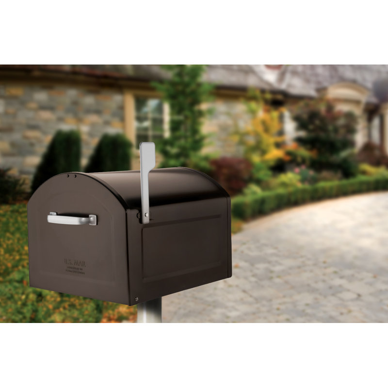 Centennial Post Mounted Mailbox, Rubbed Bronze
