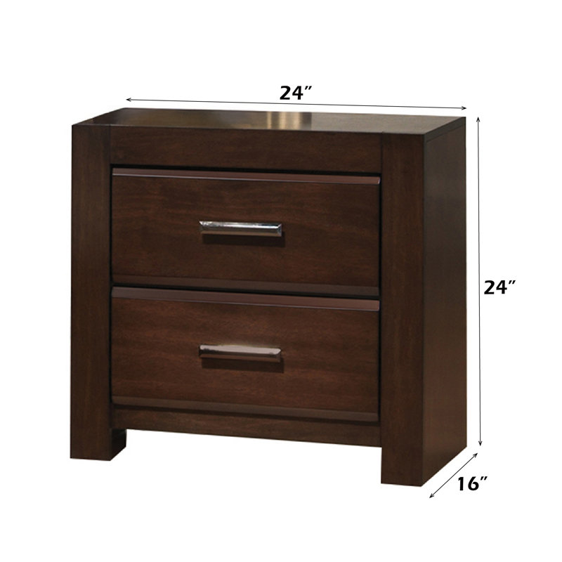 Walnut Finish Nightstand