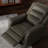 Swivel Glider With Recliner Function With Manual Footrest In Madras Gray-806764385