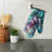 Iridescent Teal Flow Oven Mitt Cotton Twill