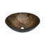 Lavabo vasque en verre trempé à motif de plumes artistique avec drain escamotable