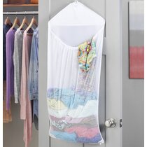 Guardoinrt Hanging Mesh Space Saver Bags Multi-layer Bedroom Door  Multi-function Bathroom Laundry Toy Bra Drying Bag Clothes Basket Blue 