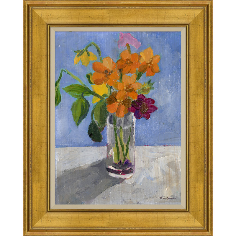 Cosmos in a Glass Vase