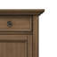 Armoire de rangement en bois massif avec 2 tiroirs et tablettes réglables Manervia-559122945