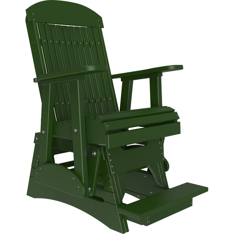 Chaise d'extérieur coulissante en polywood, Vert