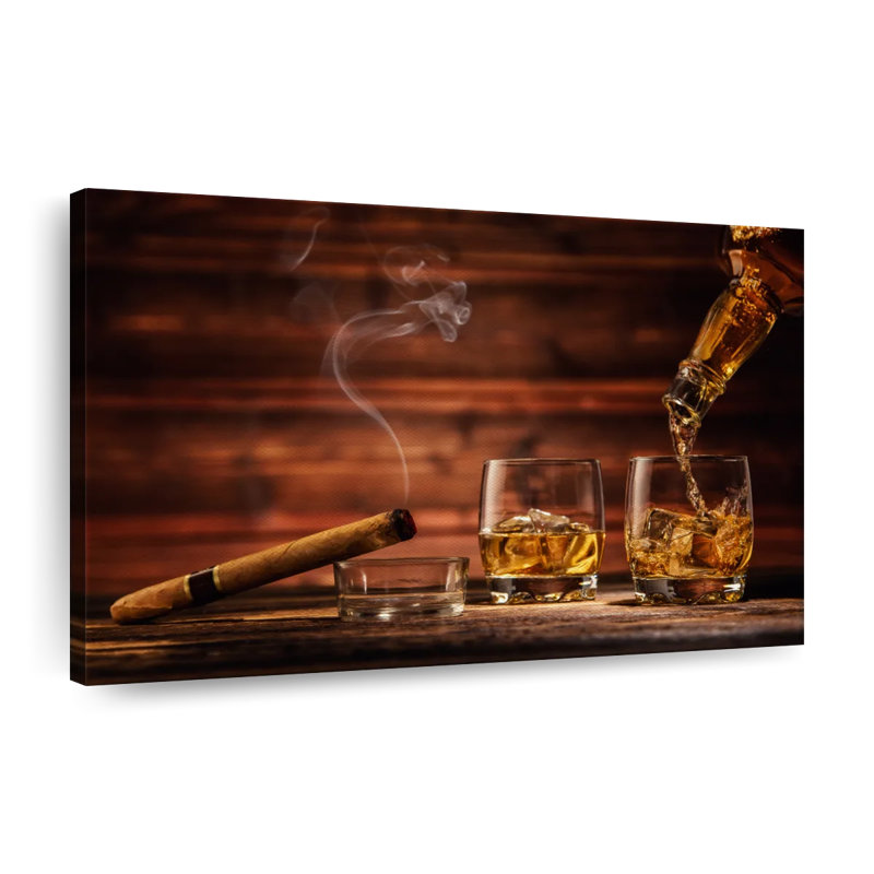 Whisky chevaux monochromes, H 24 po x l 36 po x P 1,25 po
