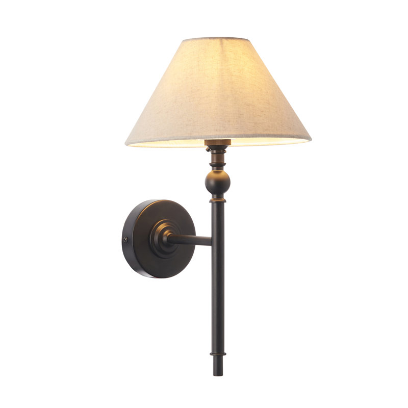 Welby Steel Armed Sconce, Black