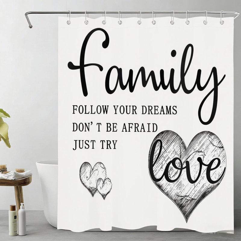 Rideau de douche Family Love