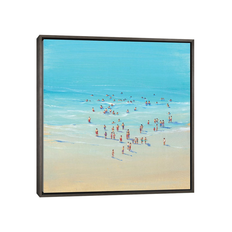 « beach day ii » par grégory o pi-impression du cadre photo, H 26 po x l 26 po x P 1,5 po