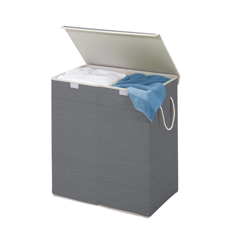 Panier à linge double pliable