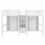 Lit mezzanine double avec placards et escalier