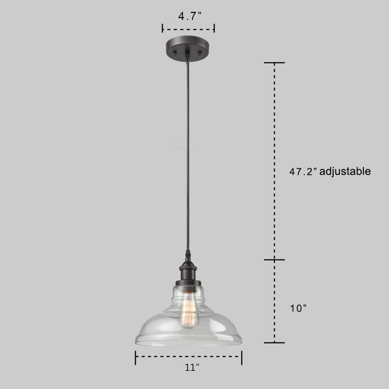 Luminaire suspendu en forme de cloche à 3 lumières Ella