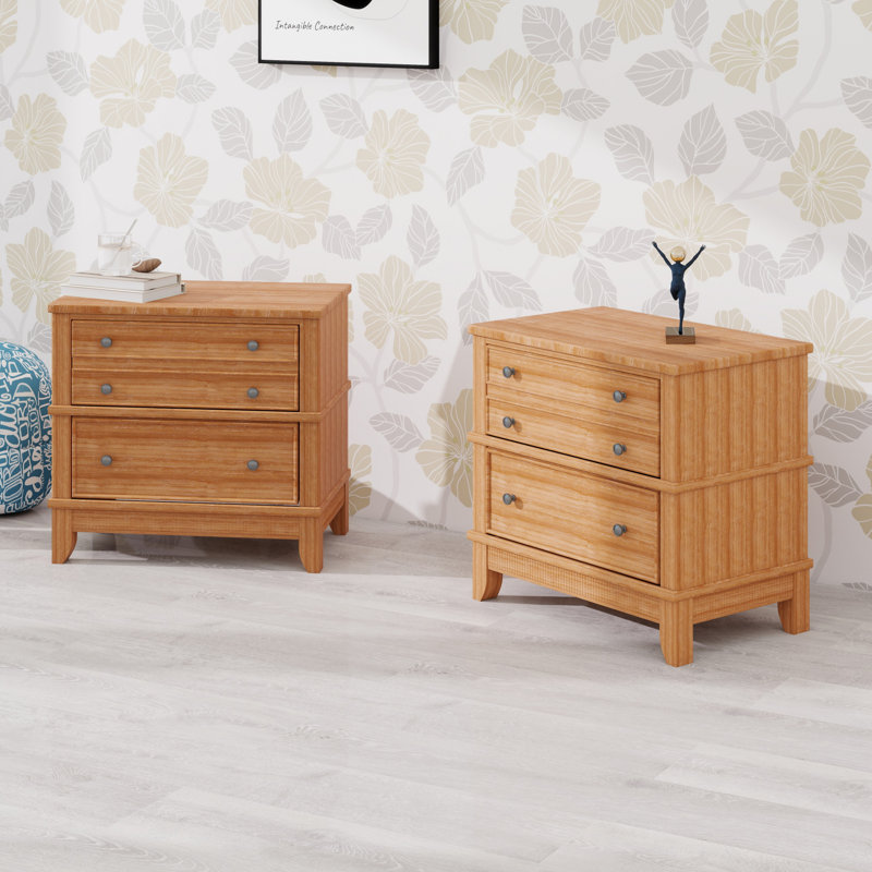Ensemble de 2 tables d'appoint Hazel à 3 tiroirs pour le salon, le couloir et le vestibule Hazel