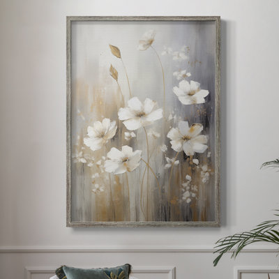 Reproduction encadrée FLORAL Series CCCCXII - bois massif