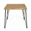 Table de salle à manger robuste pour l'extérieur - 32,5 po en bois et eau