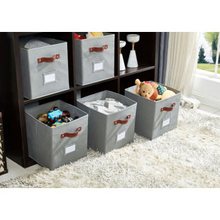 Wreesh Clothes Storage Organizer Storage Box Storage Box Cotton Linen Fabric Storage Box Clearance Beige One Size