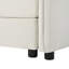 (Old: W3163S00013) Canapé modulaire à assise profonde avec 2 repose-pieds et coussins moelleux, causeuse modulaire pour salon, appartement, bricolage, beige-116988246