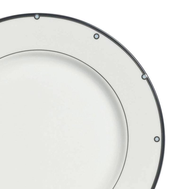 Shadow Bone China Dinner Plate, 2cm H x 27.3cm W x 27.3cm D