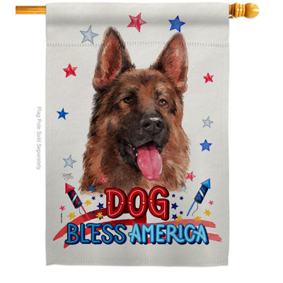 Double Sided 40'' H x 28'' W Polyester Animal House Flag