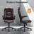 Ergonomic Executive Office Chair, Adjustable Height & Flip-up Armrests-725879680