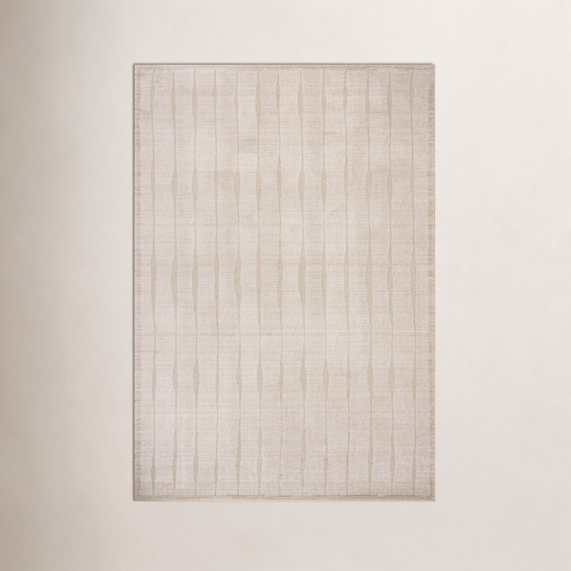 Tapis ivoire / avoine Chris Loves Julia x Loloi Calvin, Rectangle 7 pi 10 po x 10 pi
