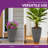 19" Mediterranean Tall Round Planters, Weather-Resistant Handcrafted Large Taper Flower Pots