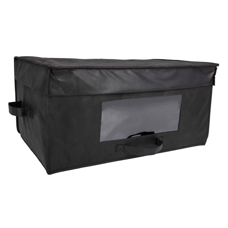 Rangement sous le lit en tissu, Noir
