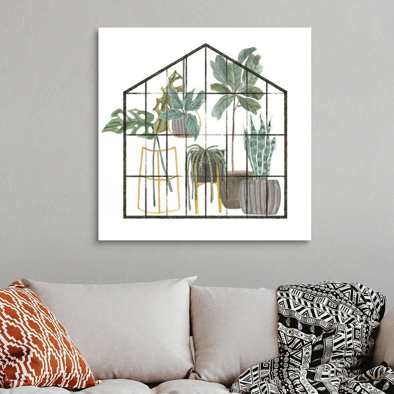 «My Greenhouse II», art mural sur toile, Toile tendue, H 36 po x l 36 po