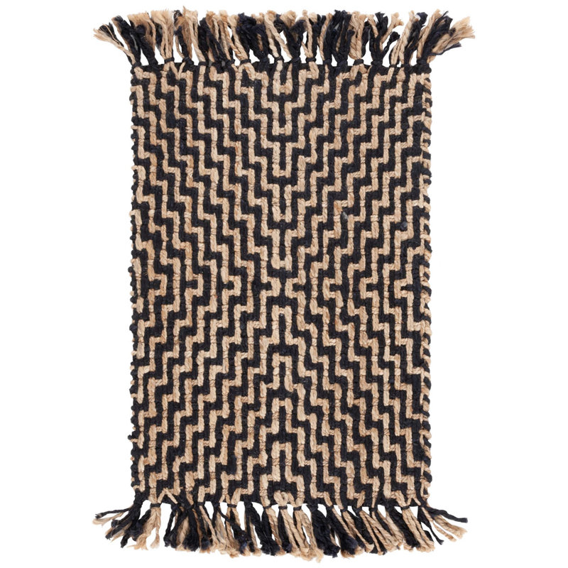 Black / Natural, Rectangle 4' x 6'
