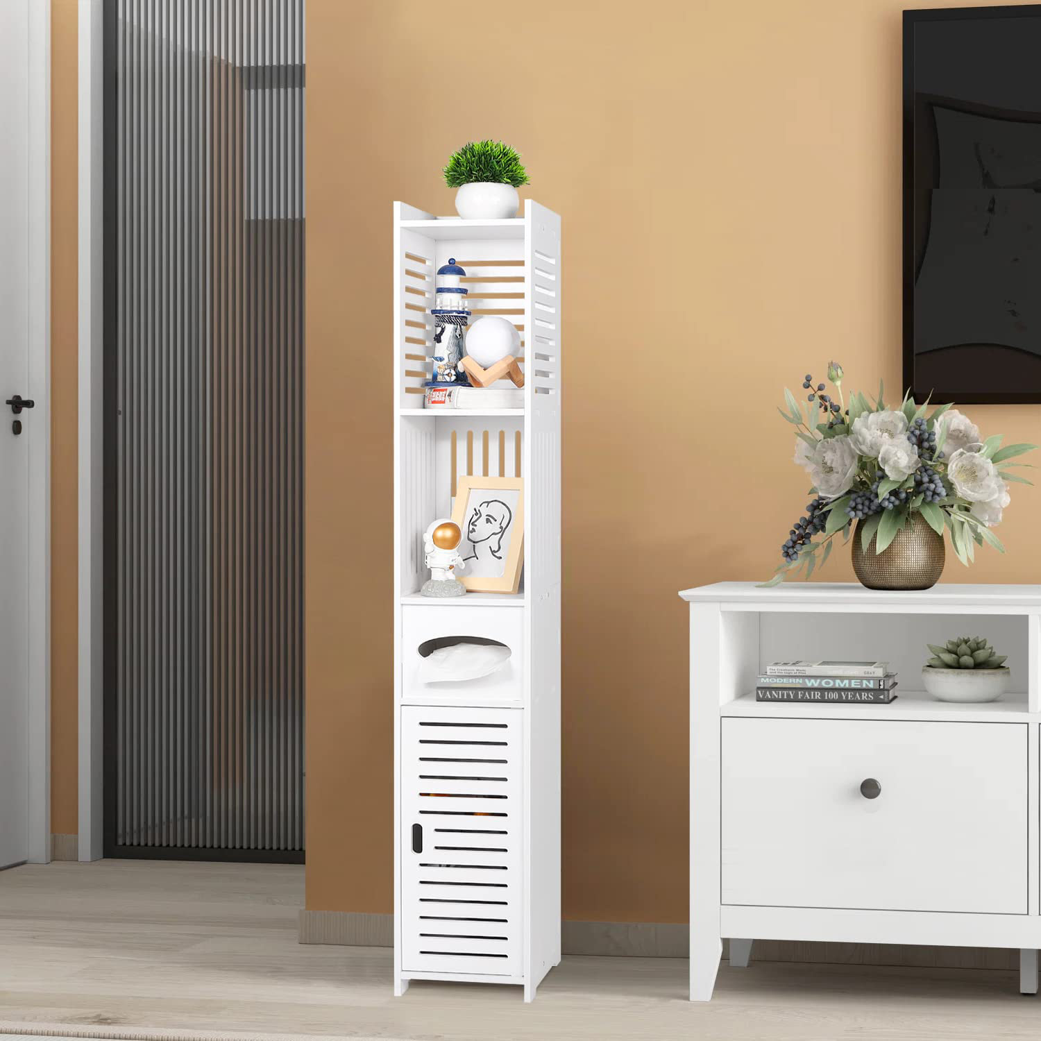 Wayfair tall deals bathroom cabinet