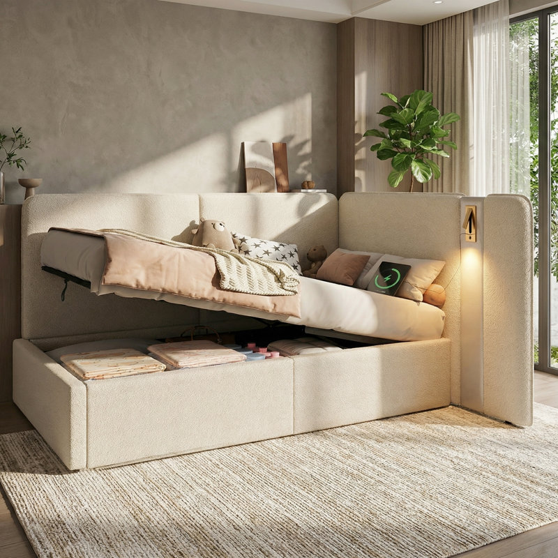 Metal Daybed, White