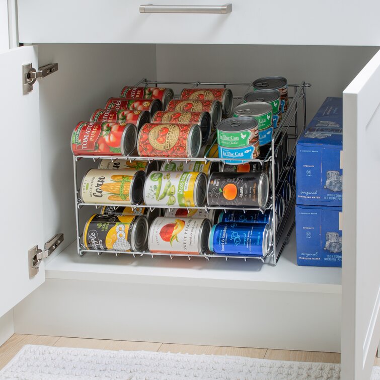 2-Tier Soda Can Organizer for Refrigerator, Automatic Rolling Fridge  Dispenser, Holds 12 Cans, 1 unit - Foods Co.