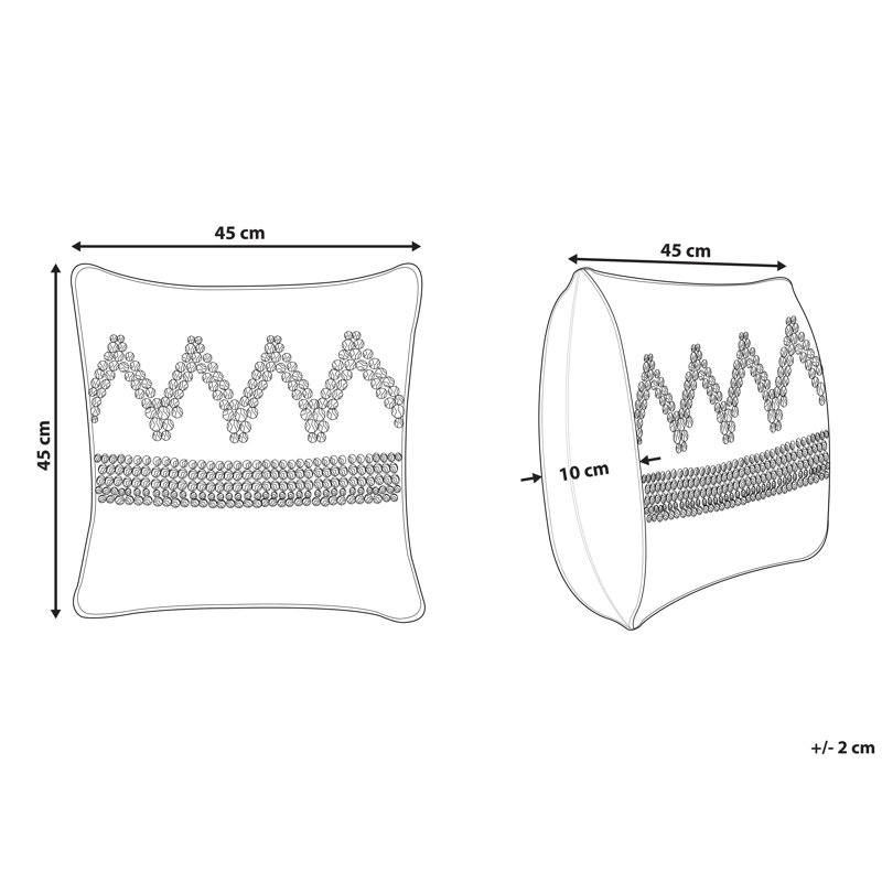 Jennerstown Geometric Square Cushion