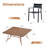8-Person Square Patio Dining Set With Stackable Dining Chairs-441484767