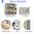 Bohemia Style Shoe Cabinet With 3 Rattan Flip Drawers, 3 Square Shelves And 1 Storage Drawer And Key Hooks-175164029